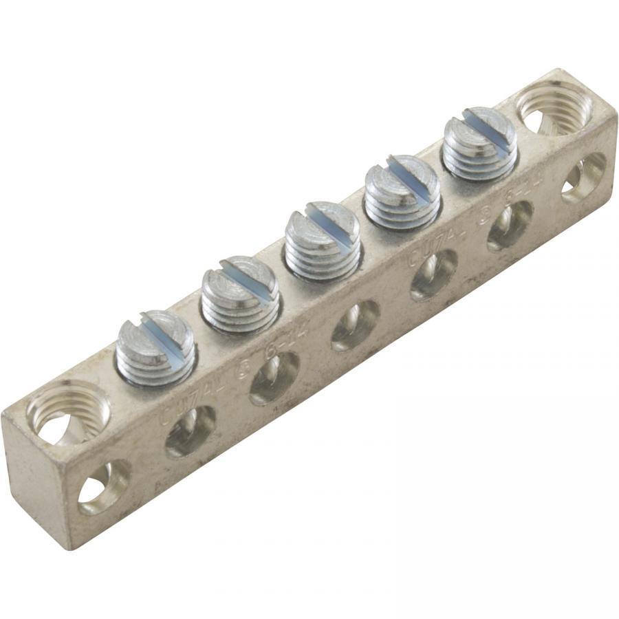 Ground Bus Bar, 5 Position, 14-6 AWG