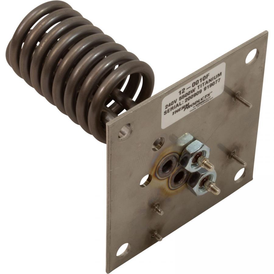 Element Flange, 5" x 5", 1.375/5.5kW, Univ Brett, 115v/230v, Tit
