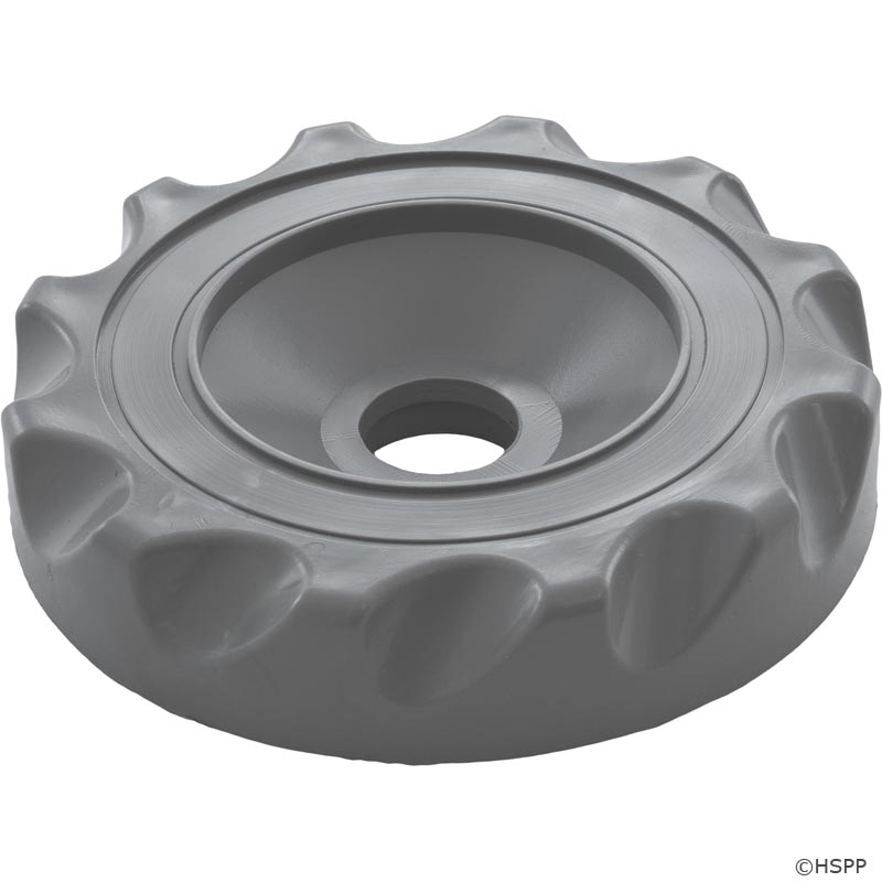 Cap, Waterway Top Access Diverter Valve, 2", Scalloped, Gray Hot Tub