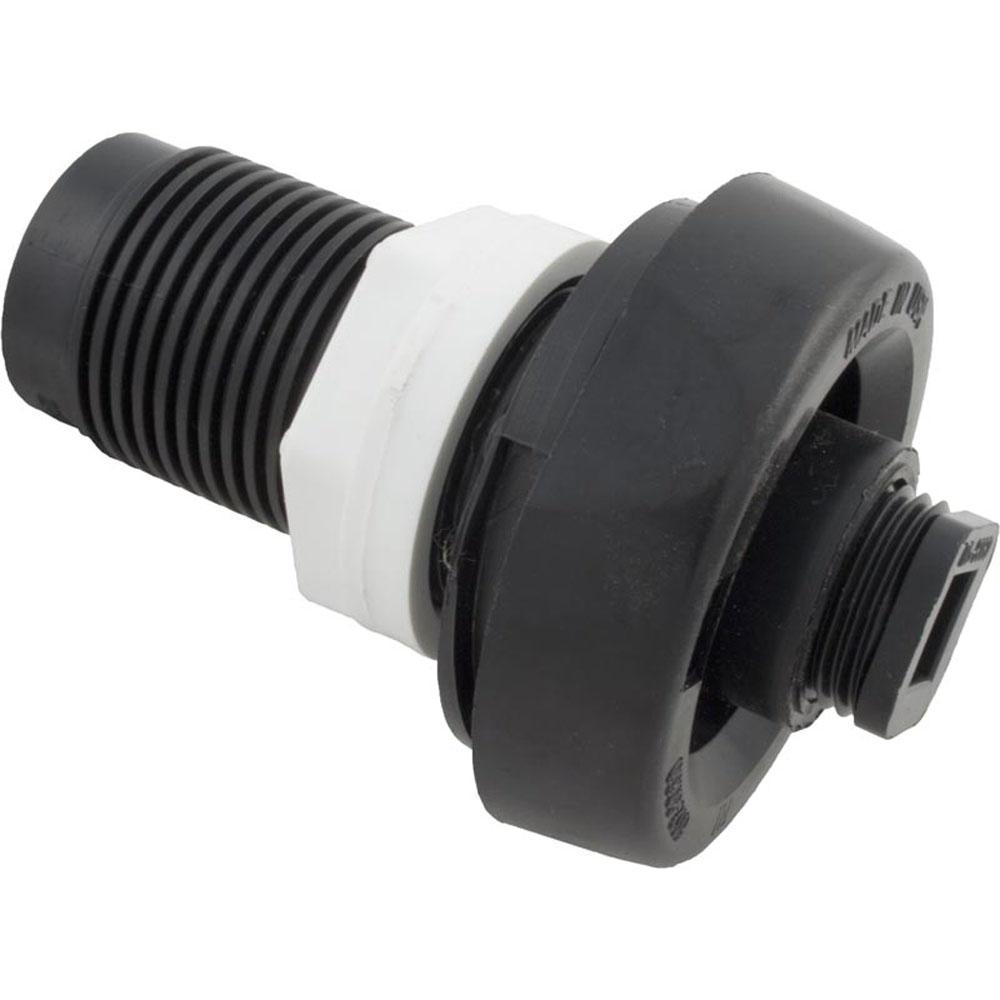 Spa Drain/Fill Valve, Waterway, 1"s, Black Hot Tub Parts for Spas