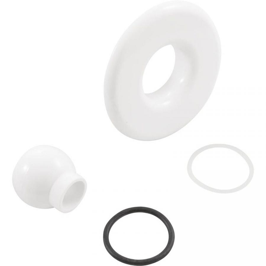 Escutcheon, BWG/HAI Slimline, Smth, w/Dir Eyeball, White