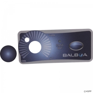 Overlay, Balboa Water Group Duplex, 1 Button/Knob