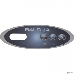 Overlay, Balboa Water Group Duplex Mini Oval, Jet/Light, LCD