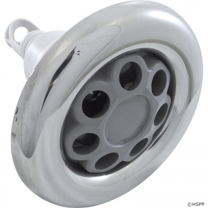Jet Intl, WW Power Storm, 5"fd, Massage, Smth, SS/Gry, Thd