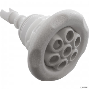 Jet Intl, WW Poly Storm Gun, 3-3/8"fd, Mass, Txt Scal, Wht, Thd