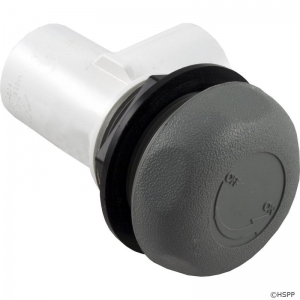 Valve On/Off, Waterway, 1" Slip x 1" Slip, Single Port, Gray