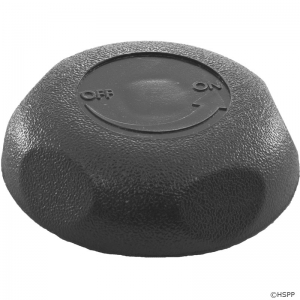 Knob, Waterway Single Port On/Off Valve, 2-1/2"fd, Black