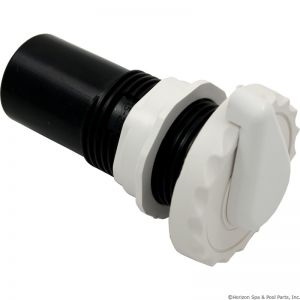 Air Control 1" Top Access Silent Air Control, Scalloped, White