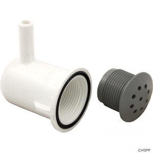 Air Injector, WW, Top Flo, 3/8"b, Elbow Style, Gray