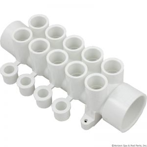 Manifold 1.5"S x (10)1/2"S Ports w/4 Plugs