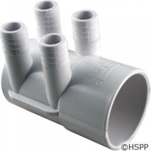 Manifold SP 2"s x Dead End,(4)3/4"Rib Barb(use 55-270-1519)