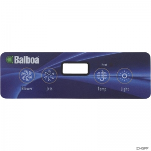 Overlay, Hydro-Quip Eco 401, P1/Bl/Lt/Temp, LCD