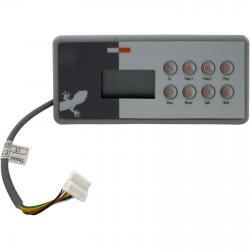 Topside, Gecko TSC-4/K 4, 8 Button, 2 Pump, Large Rec, wht/gry