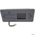 Topside, Gecko TSC-8/K-8, 10 Button, Lg Rec, LCD, w/o Overlay