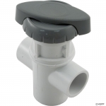Diverter Valve, Hydro-Air/BWG Hydroflow, 3/4"s, 3 Port, Gray