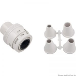 Jet Nozzle, Waterway Poly Jet Caged Style, Dir, 2-5/8" White