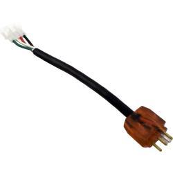 Cord, H-Q, P1/2-spd, Molded/AMP, Univ, 6", 115v/230v, 15A, Red