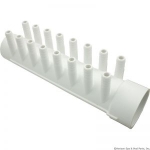 Manifold 1-1/2"Skt x 1-1/2"Spig W/(16)3/8" Barbs