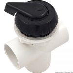 2" Notched Top Access Div Valve, Black