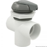 2" Notched Top Access Div Valve, Gray