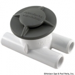 Spa Vent Vacuum Break Inlet, 3/4"SB - Gray