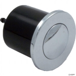 Air Button, Herga, Microbore, Chrome