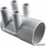 SP Manifold 2"s x Dead End,(4)3/4"Rib Barb(use 55-270-1519)