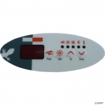 Overlay, Gecko TSC-9-GE1, 4 Button, P1, Light
