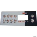 Overlay, Gecko TSC-8, 10 Button, P1, P2, P3, Bl, Lt, Filter