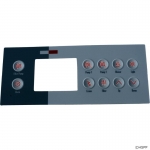 Overlay, Gecko TSC-4, 10 Button, P1 , P2 , Bl , Lt, Eco, Filt