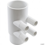Manifold, 3/4"b, 4 port, Flow Thru, 2"s x 2"spg